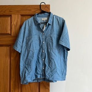 NWT Madewell Denim button down Sz. XXL